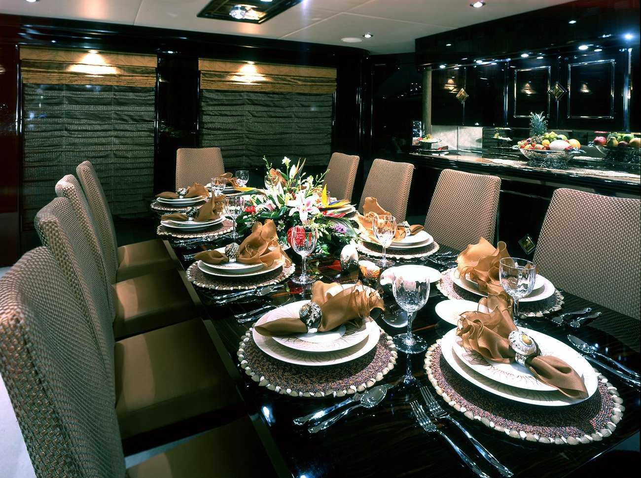 dining - Karen Lynn Interiors - Interior Design for Yacht, Aircrafts and Residential Projects